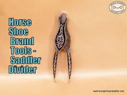 New - Horse Shoe Brand beautiful "Michelangelo" saddler dividers, set screw holds position – $75.00 – in stock