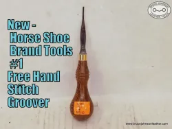 New – Horse Shoe Brand Tools #1 free hand stitch groover – $79.50. – In stock