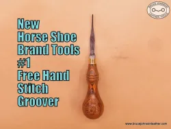 New Horse Shoe Brand Tools #1 freehand stitch groover – $89.50 – in stock.