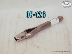 OP-126 – refurbished CS Osborne #10 oval punch, 5-16 X 7-32 inch – $35.00.