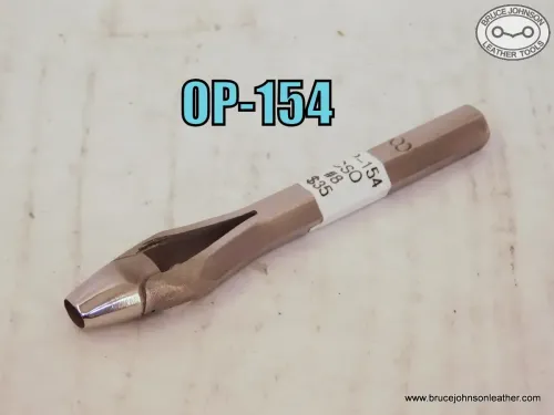 OP-154 – CS Osborne #8 oval punch, 5-16 X 3-16 inch – $35.00.