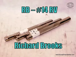 RB-14 RV - Brooks #14  three-piece rivet set, burr setter, peener, and domer - $55.00 - in stock.