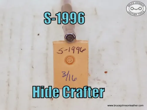 S-1996 – Hide Crafter cluster flower Center, 3-16 inch – $15.00.