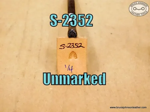 S-2352 – unmarked border stamp, 1-4 inch – $65.00.