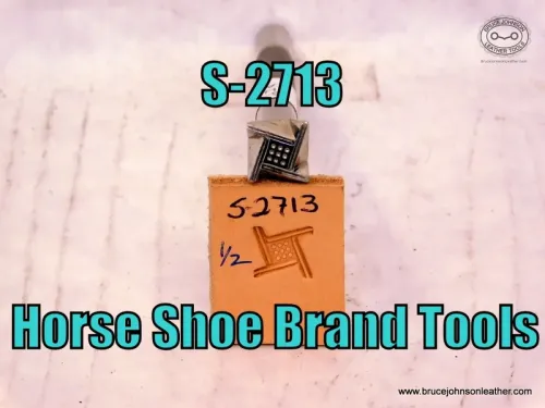 S-2713 – Horse Shoe Brand Tools Association stamp, 1-2 inch – $50.00.