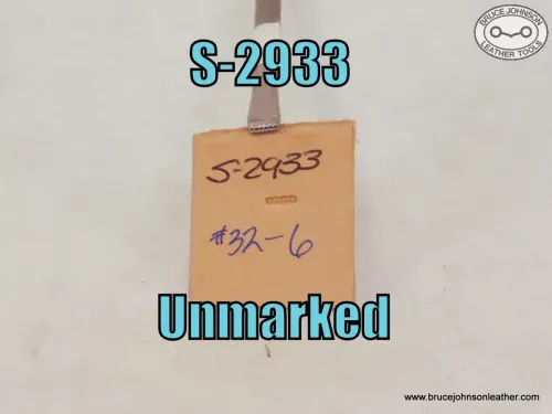 S-2933 – Unmarked bar grounder, #32-6 seed – $20.00