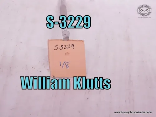 S-3229 William Klutts undershot lifter stamp, 1-8 inch – $35.00.