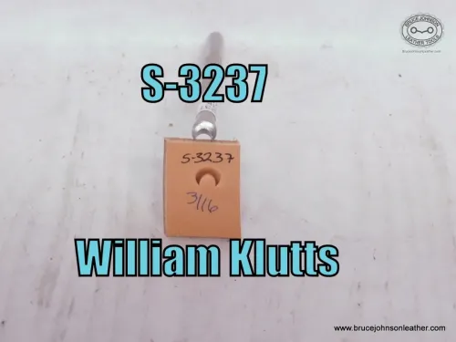 S-3237-William Klutts crowner stamp, 3-16 inch at base – $30.00.