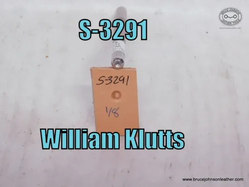 S-3291-William Klutts seed stamp, 1-8 inch – $25.00.