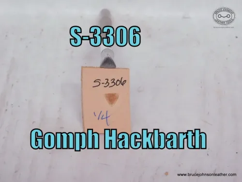 S-3306-Gomph Hackbarth triangular lined beveler – $35.00