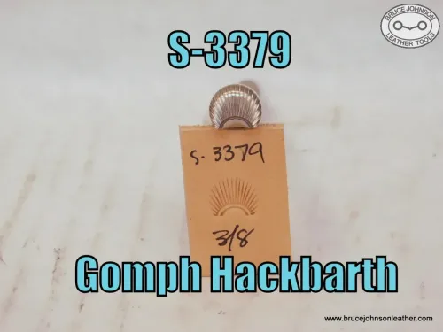 S-3379 – Gomph Hackbarth border stamp, 3-8 inch base – $35.00.