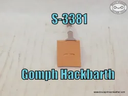 S-3381 – Gomph Hackbarth lined double end stop – $35.00.