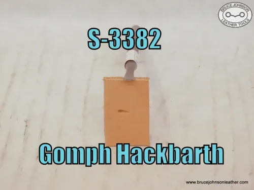 S-3382 – Gomph Hackbarth small lined stop – $30.00.