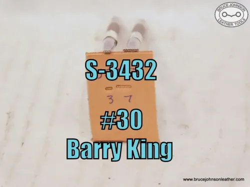 S-3432 – Barry King #30 bar grounder set – set price $45.00