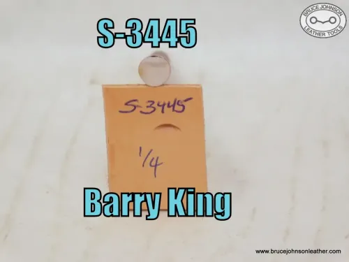 S-3445 – Barry King lifter stamp, 1-4 inch – $25.00.