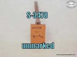 S-3478 – unmarked rope center basket stamp, 1-8 X 5-16 inch – $55.00.