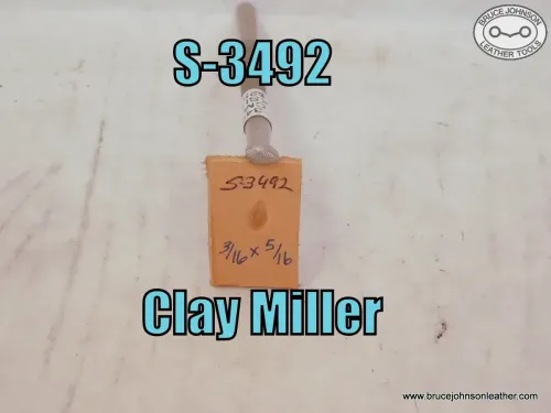 S-3492 – Clay Miller checkered shader, 3-16 X 5-16 inch – $25.00.