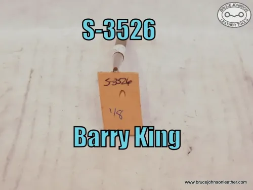 S-3526 – Barry King mule foot stamp, 1-8 inch wide – $25.00