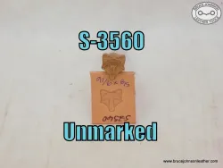S-3560 – unmarked Fox face-round knife stamp – $20.00.