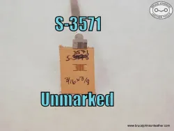 S-3571 – unmarked line center basket stamp, 3-16 X 3-8 inch – $55.00.