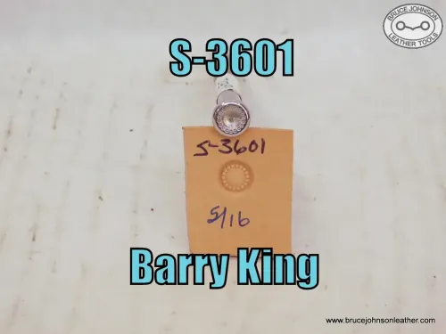 S-3601 – Barry King 5-16 inch flower center with lined center pod – $35.00.
