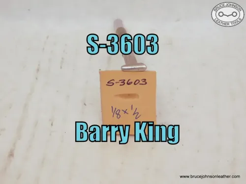S-3603 – Barry King smooth thumbprint, 1-8 X 1-2 inch – $30.00.