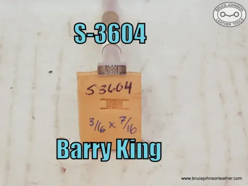 S-3604 – Barry King Celtic center basket stamp, 3-16 X 7-16 inch – $45.00.