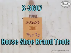 S-3607 – Horse Shoe Brand Tools line center basket stamp, 3-16 X 7-16 inch – $45.00.