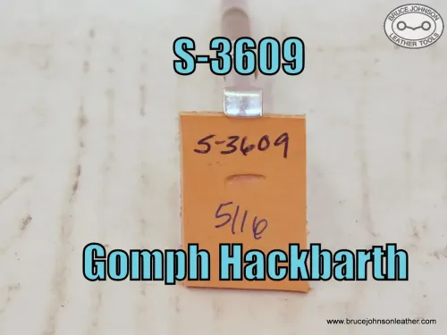 S-3609 – Gomph Hackbarth smooth beveler, 5-16 inch – $25.00.
