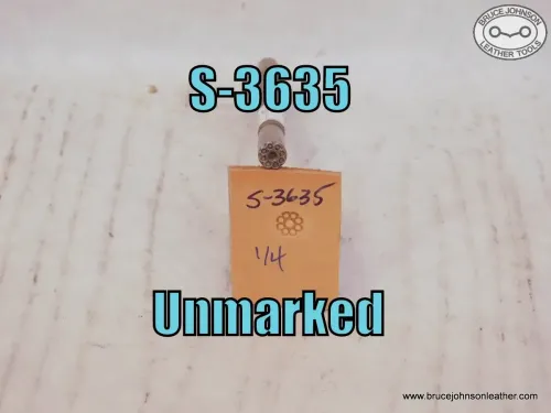 S-3635 – Unmarked Birdseye background or small flower center, 1-4 inch – $30.00
