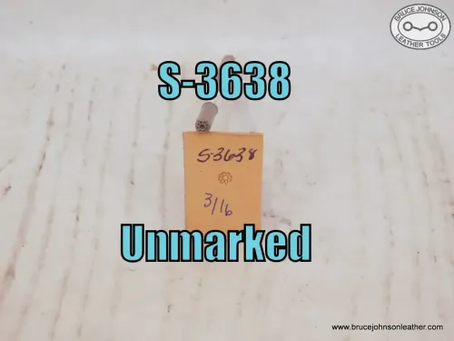 S-3638 – Unmarked Birdseye backgrounder, 3-16 inch – $20.00.