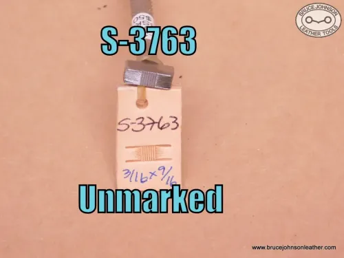 S-3763 – Unmarked line center basket stamp, 3-16 X 9-16 inch – $50.00