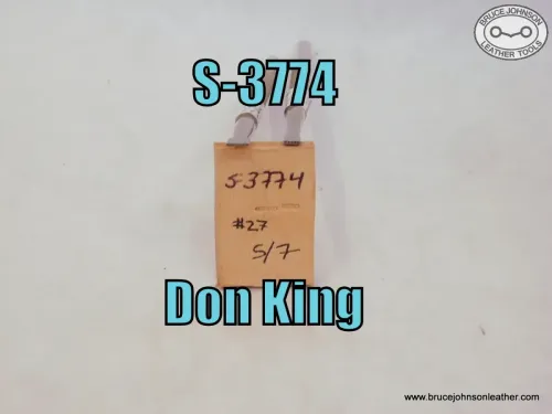 S-3774 – Don King bar grounder set, #27 – 5 and 7 seed stamps – set price – $300.00.