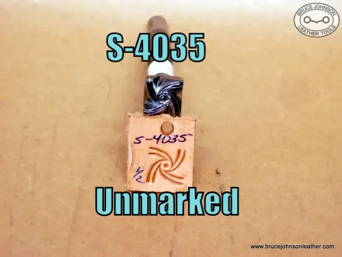 S-4035 – Unmarked crazy leg stamp, 1-2 inch – $80.00