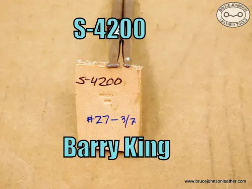 S-4200 – Barry King bar grounder set, #27-3, #27-7 – set-$60.00.