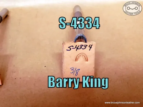 S-4334 – Barry King geometric stamp, 3-8 inch wide – $50.00.