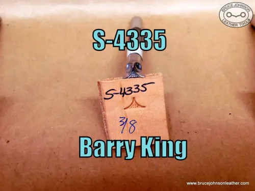 S-4335 – Barry King half geometric stamp, 3-8 inch wide – $45.00.