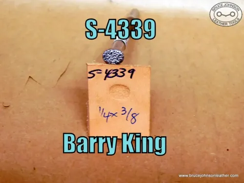 S-4339 – Barry King pebbled background stamp, 1-4 X 3-8 inch – $25.00