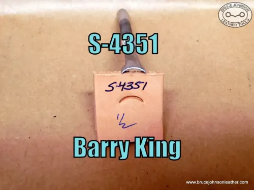 S-4351 – Barry King line vein stamp, 1-2 inch wide – $25.00.