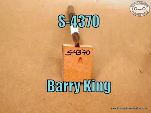 S-4370 – Barry King vertical line pointed beveler – $25.00.