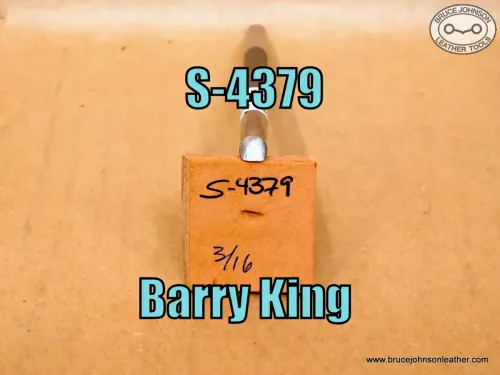 S-4379 – Barry King checkered beveler, 3-16 inch wide – $25.00.