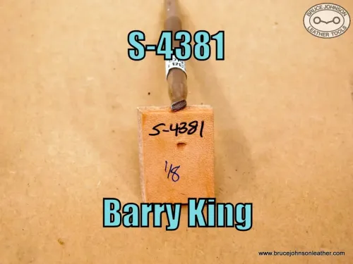 S-4381 – Barry King checkered beveler, 1-8 inch – $25.00
