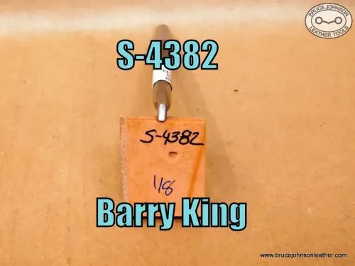 S-4382 – Barry King checkered beveler, 1-8 inches – $25.00.