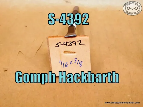 S-4392 – Gomph Hackbarth horizontal line shader, 1-16 X 3-8 inch – $30.00.