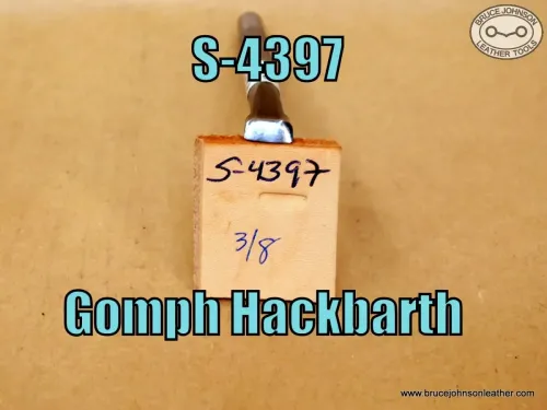 S-4397 – Gomph Hackbarth smooth beveler, 3-8 inch wide – $30.00
