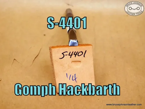 S-4401 – Gomph Hackbarth smooth beveler, 1-4 inch – $30.00.