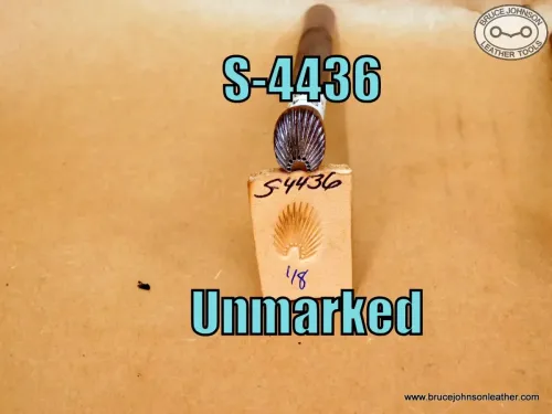 S-4436 – unmarked Sunburst stamp, 1-8 inch between points – $35.00.