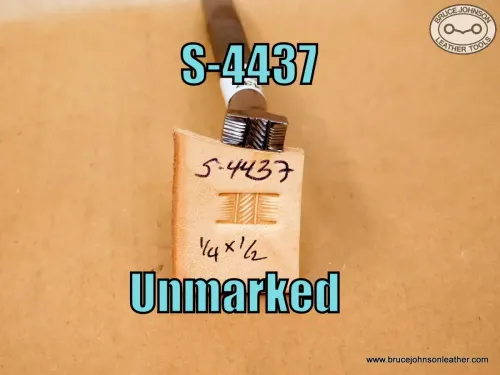 S-4437 – unmarked basket stamp, 1-4 X 1-2 inch – $55.00