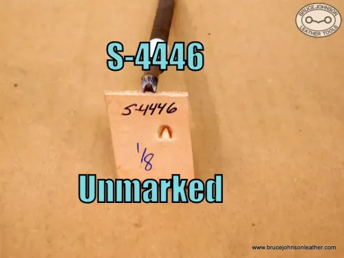 S-4446 – unmarked lined mule foot, 1-8 inch at base – $20.00.