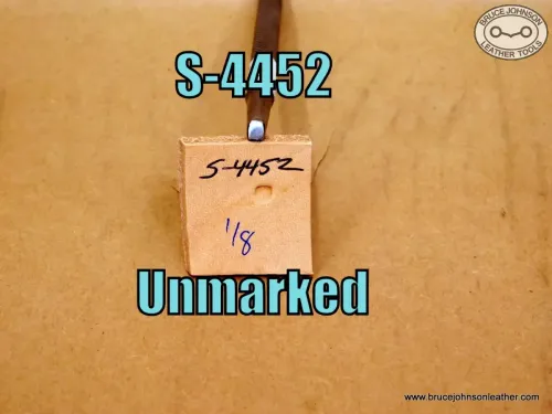 S-4452 – unmarked smooth beveler, 1-8 inch – $20.00